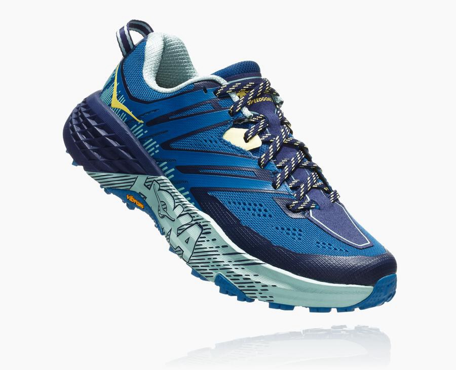 Hoka One One Trail Schoenen Dames - Speedgoat 3 - Blauw - BT7283610